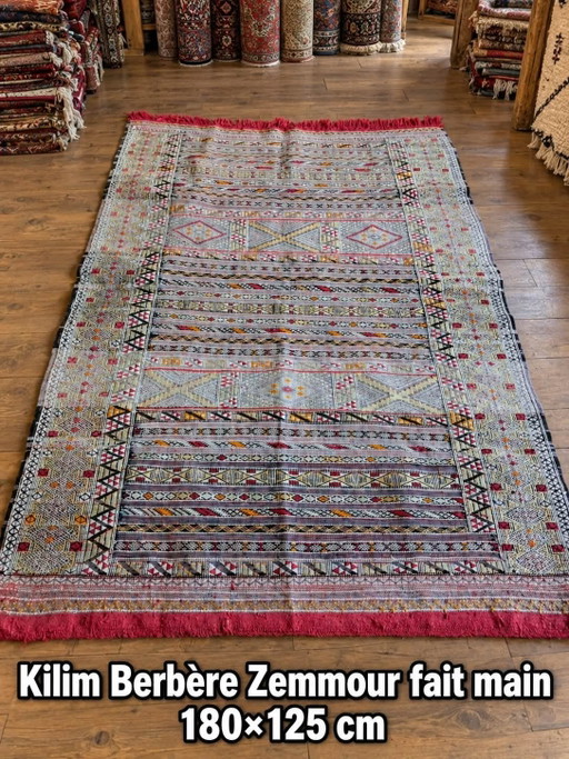 Kilim Berbero fatto a mano 180×125cm