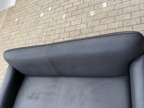 Image 1 of De Sede DS-125 3-Sitzer Schwarzes Büffelleder Hals 5mm WIE NEU!