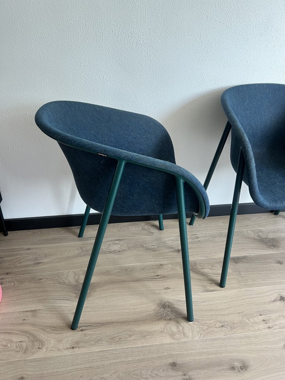 Image 1 of Lot de 3 fauteuils design De Vorm LJ 1 bleu foncé