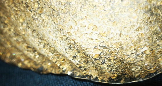 Murano Mid Century goudgespikkelde schelp Wandlamp, Italië, jaren 60 – Wandlampen, Brass, Glass (photo 9 of 9)