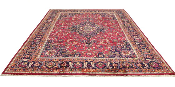 Image 1 of Original Perserteppich Keschan,Kashan Rot 340 x 250 cm Top Zustand Klassik Alt