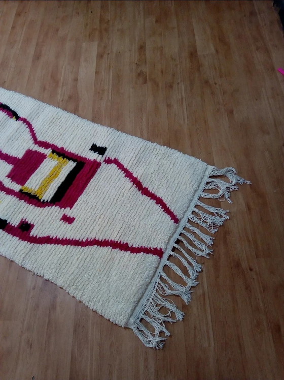 Image 1 of Tapis de couloir tradionnel bérbere réference Mrirt Écru
