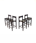 4x Brutalist Bar Stools, Allmilmö '80