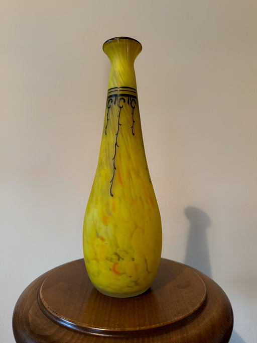 Vase Legras Jaune Art Déco