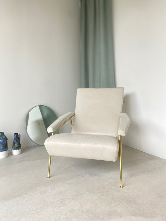 Image 1 of Molteni&C D.153.1 Leather Armchair by Gio Ponti