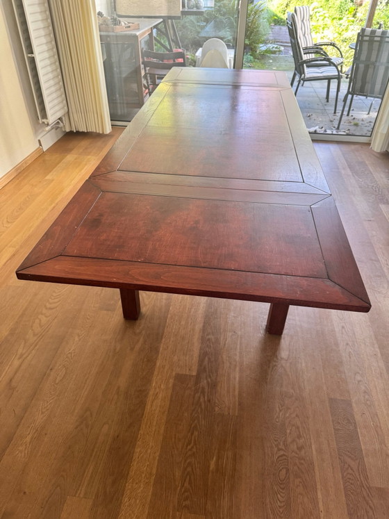 Wooden Dining Table, Brown (photo 5 of 7)