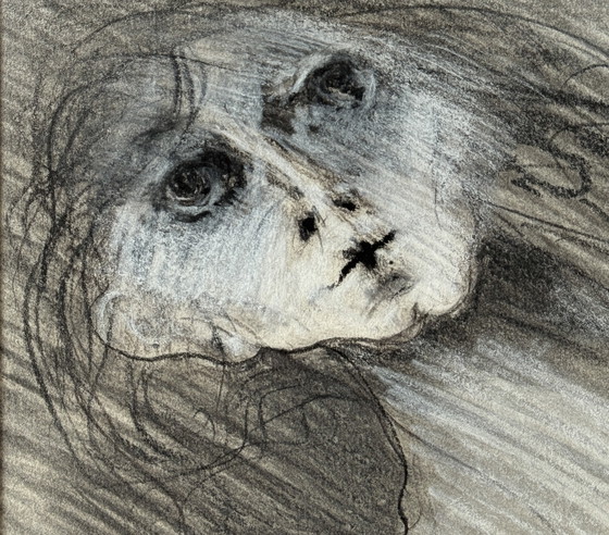 Image 1 of Robert Detheux - Portrait surréaliste - vendu encadré 