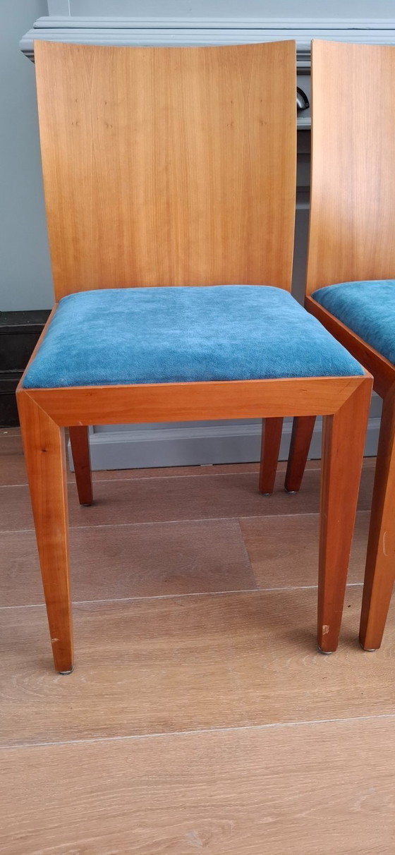 Image 1 of 4 sedie Arco Flex con Alcantara - Design olandese - Vintage