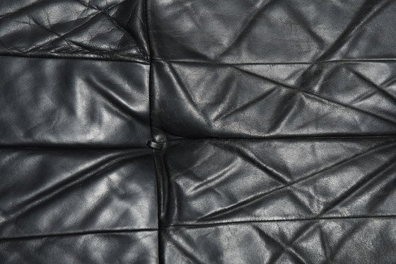Image 1 of Superbe Daybed DS-80 vintage en cuir noir d'origine par De Sede Swiss