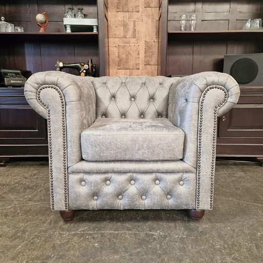 Chesterfield Brighton armchair - Yacht steel