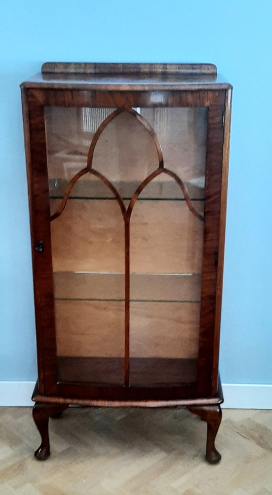 Image 1 of Vitrine vintage en acajou