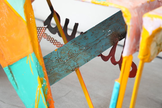 Image 1 of Guido Coletti Sculptural Modular Chairs (1995) – Heart-Shaped Abstract Collage