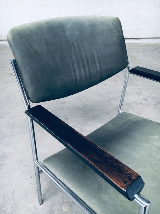 Image 1 of Midcentury Modern Dutch Design Armchair by Gijs Van Der Sluis, Netherlands 1960s