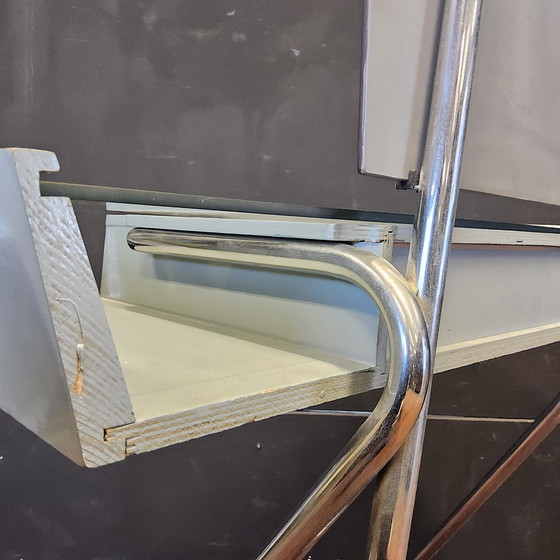 Image 1 of Vintage (1950s) Blue Auping Bedroom Set (Wim Rietveld) Mid Century Bedroom Set