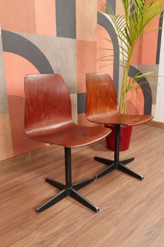 Image 1 of Kids Stools Set of 2 Pivot Children Chairs