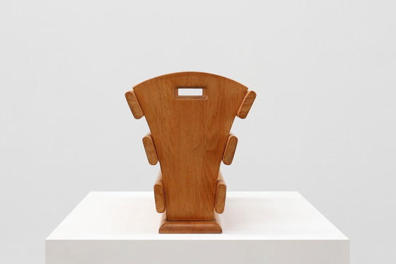 Image 1 of Portariviste di metà secolo in rovere pieno, Francia 1960