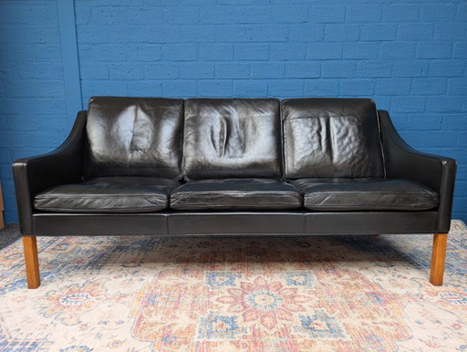 Vintage sofa and armchair, Model 2209 and 2207, Børge Mogensen for Fredericia Stolefabrik, 1960s