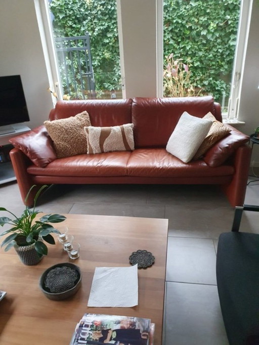 lederen Leolux Fidamigo 3-zits bank