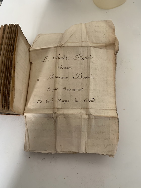 Mémoire Couplets De 1710 - Rousseau Rare EO - Ex-Libris + – Cadeaux, Leather, Paper (photo 15 of 15)
