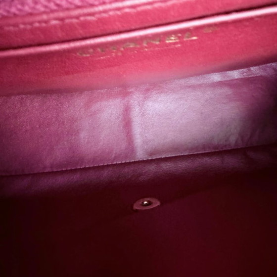 Image 1 of Borsa Chanel Classic Flap Jumbo - Caviar 30CM Single Flap Trapuntata Borgogna Rosso Scuro Finiture Oro Serie 13