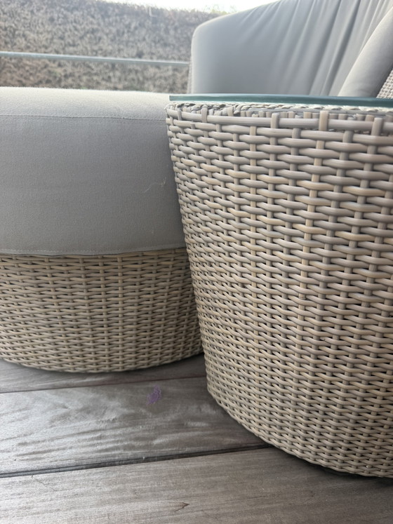 Image 1 of Salon Rausch avec pouf et table d'appoint