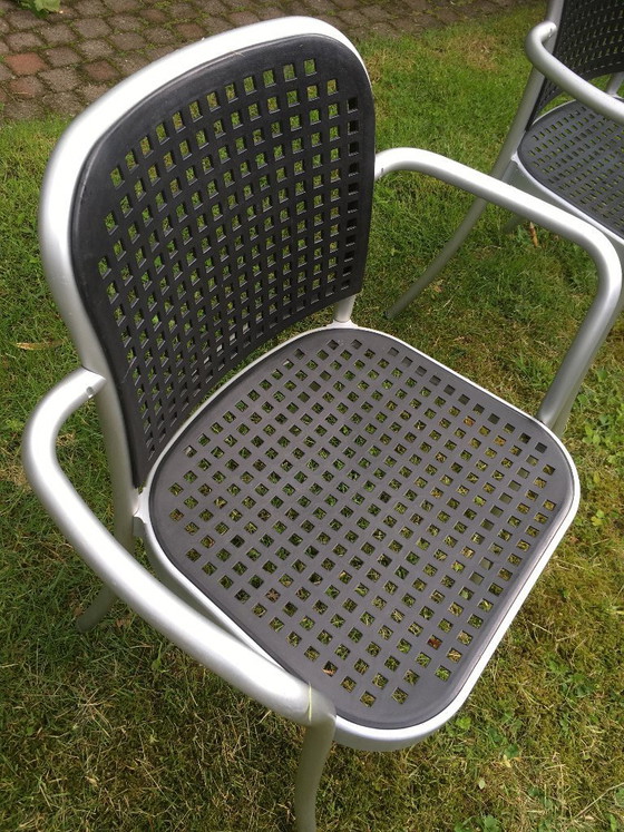 Image 1 of 6 chaises argentées DePaDova Vico Magistretti ENSEMBLE