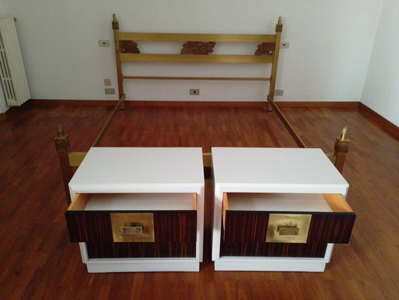 Image 1 of Coppia di comodini Luciano Frigerio, Italia anni '70