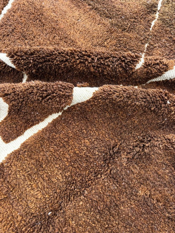 Image 1 of Moderner Berberteppich aus Marokko, 3 x 2 m, handgeknüpfter Wollteppich – Luxus-Beni-Ouarain-Teppich