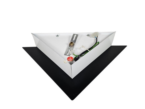 E lite - Memphis style - wall lamp - metal - glass - 80's