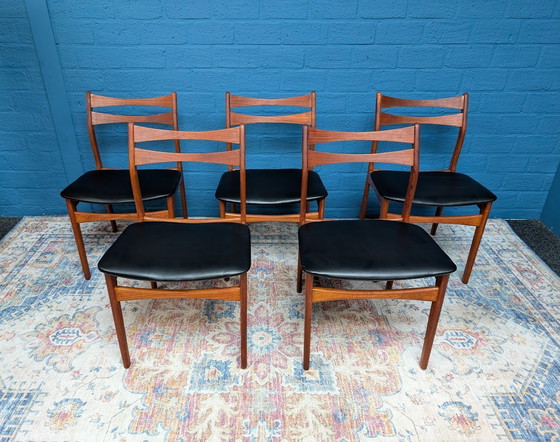 Image 1 of 5X Midcentury Chairs, Danish Design, 1960s