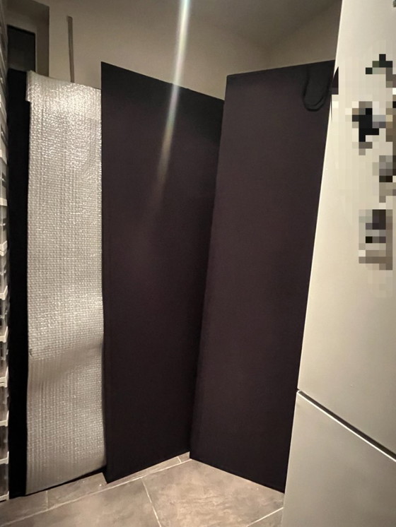 Image 1 of Cama doble terciopelo azul marino 180×200 cm