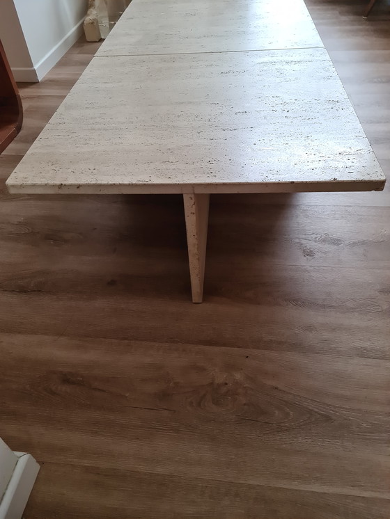 Image 1 of Travertine coffee table vintage
