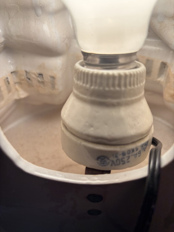 Image 1 of Einzigartige antike Palastlampe aus Taiwan (Republik China) – Keramik-Wand- und Tischobjekt – ca. 1960