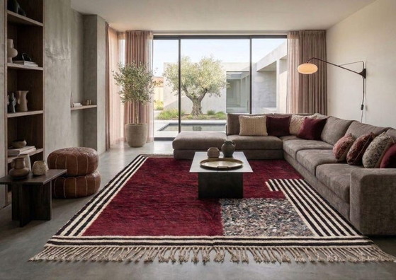 Image 1 of Magnifique Tapis artisanal en laine fait main 250cmx300cm 
