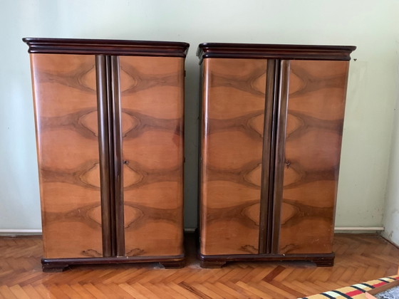 Art Deco Schrank, 1930er Jahre, 2er Set – Buffetschränke (photo 5 of 8)