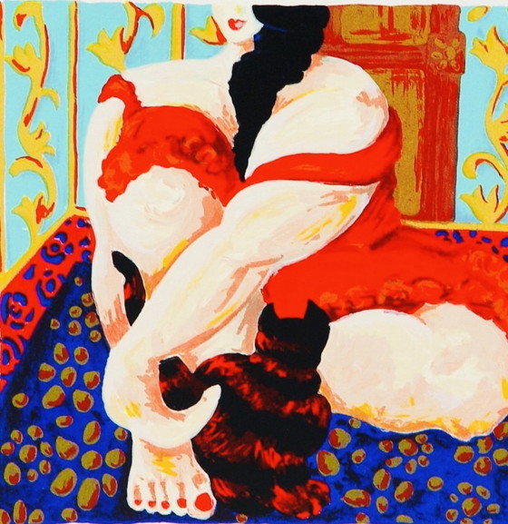 Image 1 of Parigi francese stile barocco Serigrafia 3 pezzi m