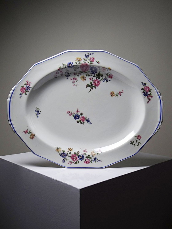 Image 1 of 28-piece Bernardaud Limoges porcelain dinner service with floral decoration, 1920s-1950s