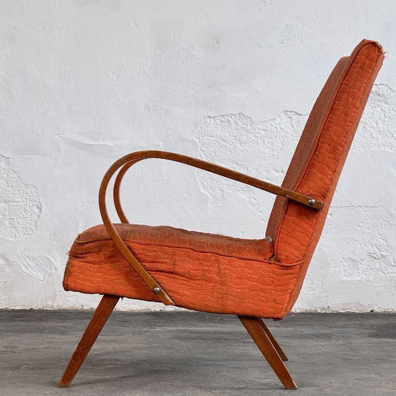 Image 1 of Pair of Romanian Armchairs, 1960s - Restoration Project
