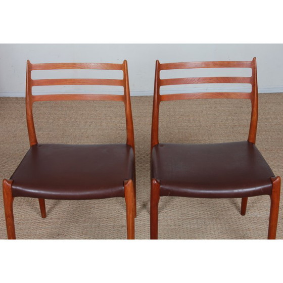 Image 1 of Set of 6 teak chairs by Niels Otto Moller, model 78, 1960