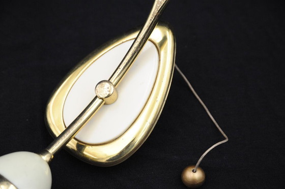 Image 1 of Applique murale Wilhelm Riphahn « Finest Fifties » en blanc pastel * Bauhaus * Années 1950 * Vintage