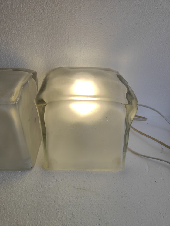 Image 1 of IKEA Iviken ice cube vintage lamp 3 stuks te koop