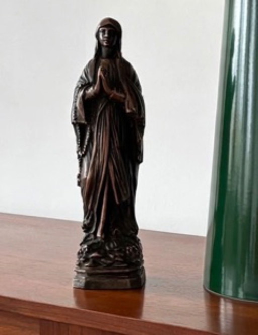 Metall-Jungfrauenstatuette, frühes 20. Jahrhundert