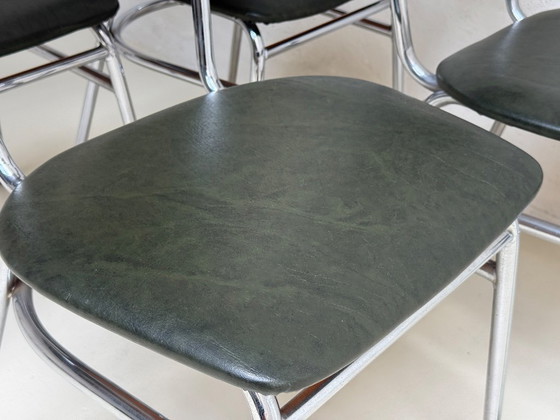Image 1 of 4 x Vintage tubular frame chairs | 1970s | Original condition