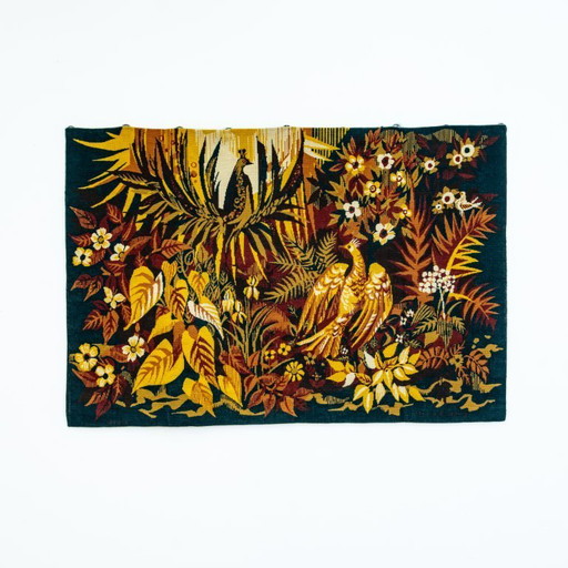 Wool tapestry by Hervé Lelong "Happy Island", for Jean LAURENT in Aubusson