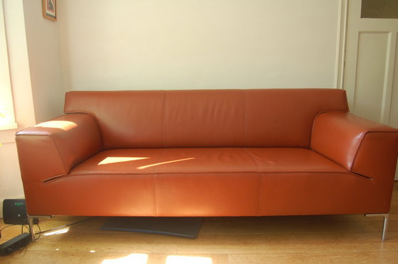 Image 1 of Divano Bloq in pelle cognac Design on Stock