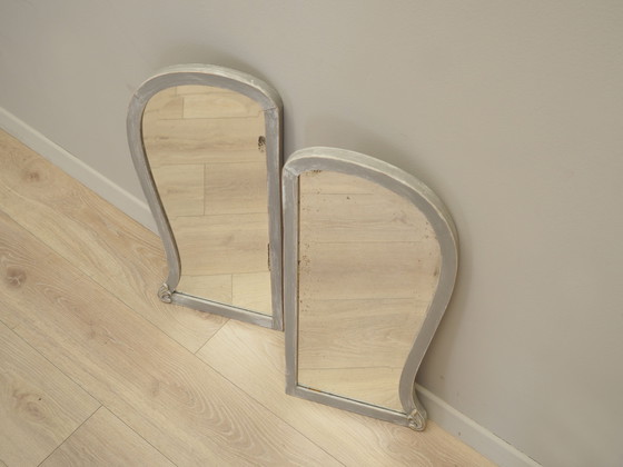 Image 1 of Set van twee spiegels in grenen frame, Deens ontwerp, jaren 1960, Productie: Denemarken