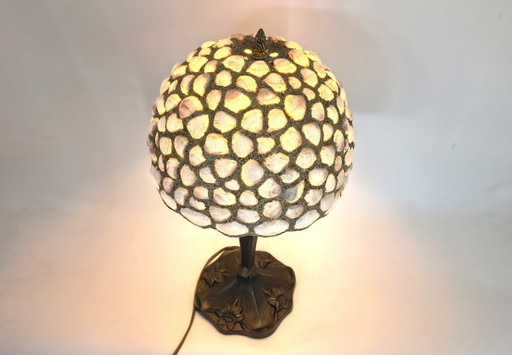 Vintage sea shell table lamp, 1970s