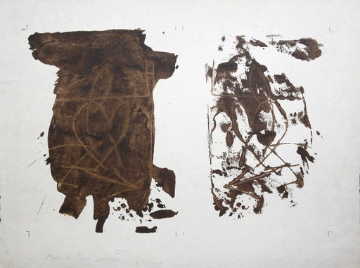 Reflecting on Dirt (1978) – Hand-signed color lithograph, postmodern art