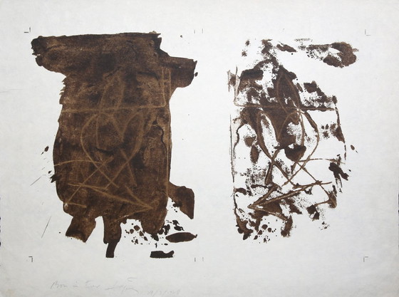 Image 1 of Réflexions sur la saleté (1978) – Lithographie couleur signée à la main, art postmoderne