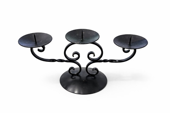 Image 1 of Candelabro de hierro forjado, Italia, década de 1950